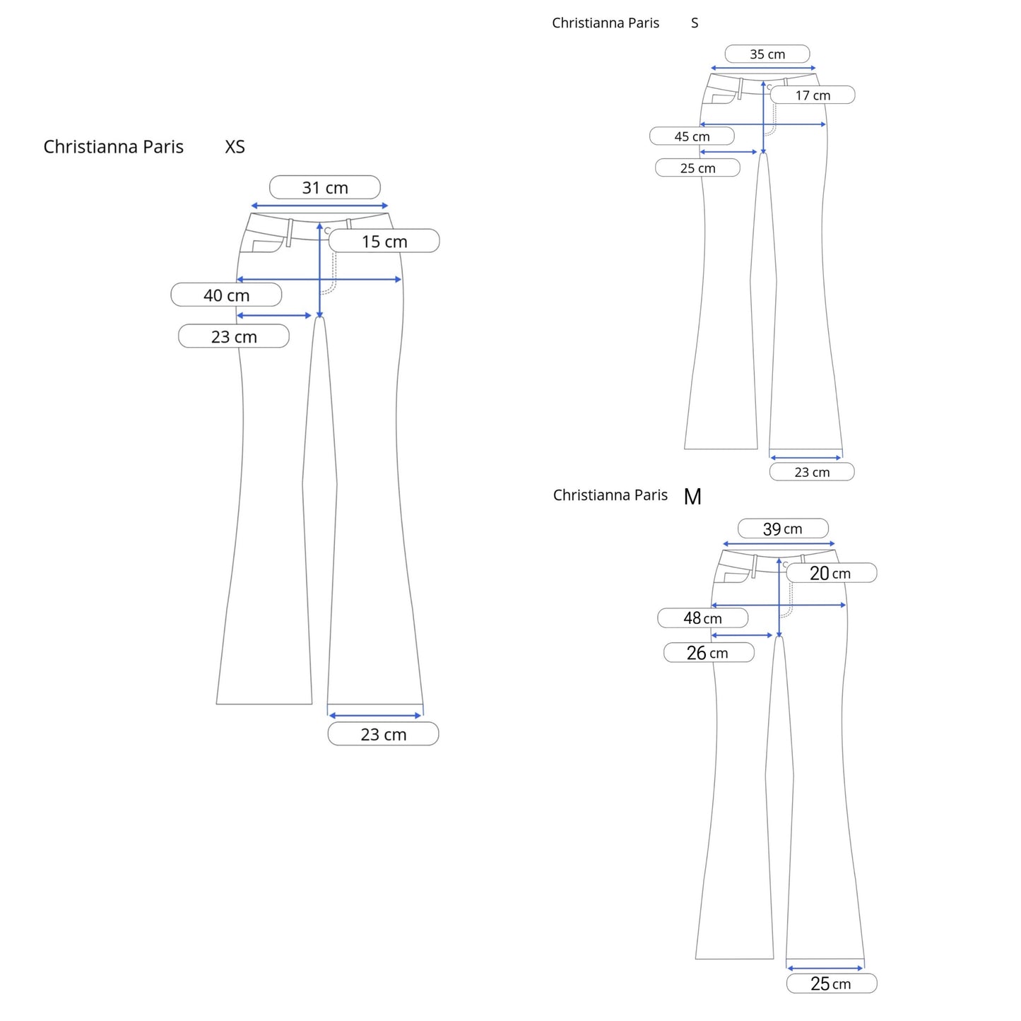 Limited edition Paris lowwaist joggebukser