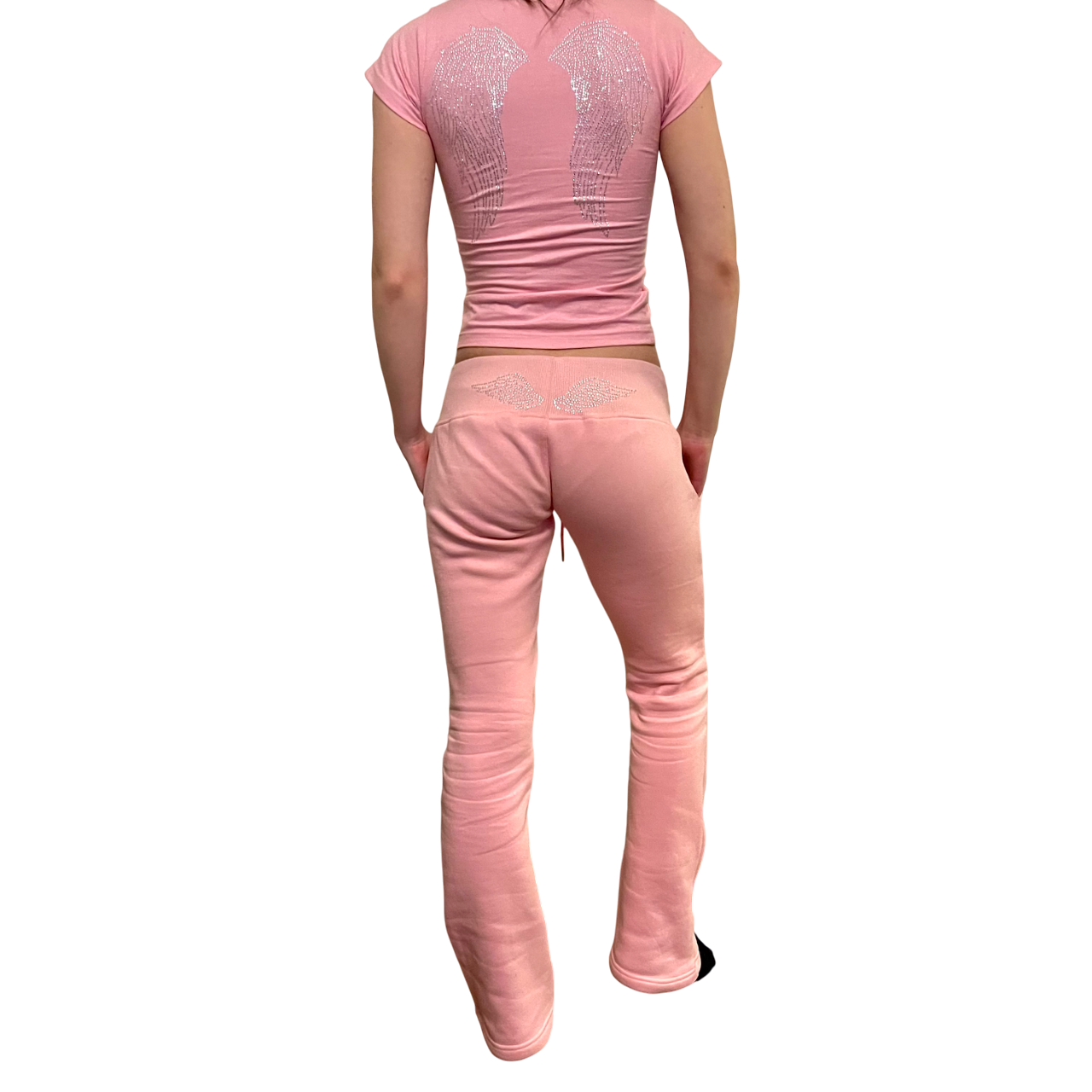Paris pink lowrise sweatpants