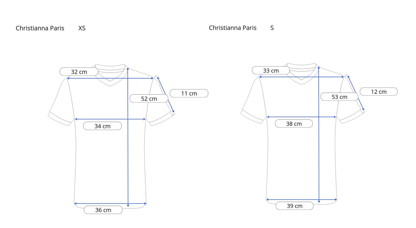 Paris svart t-skjorte