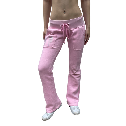 Paris rosa lowrise joggebukse