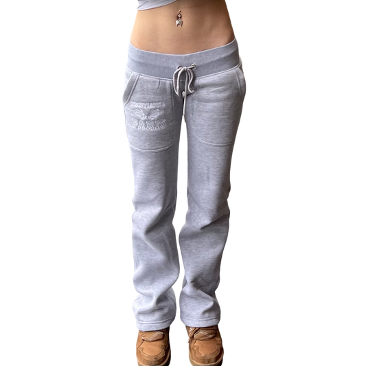 Paris grå lowwaist joggebukser