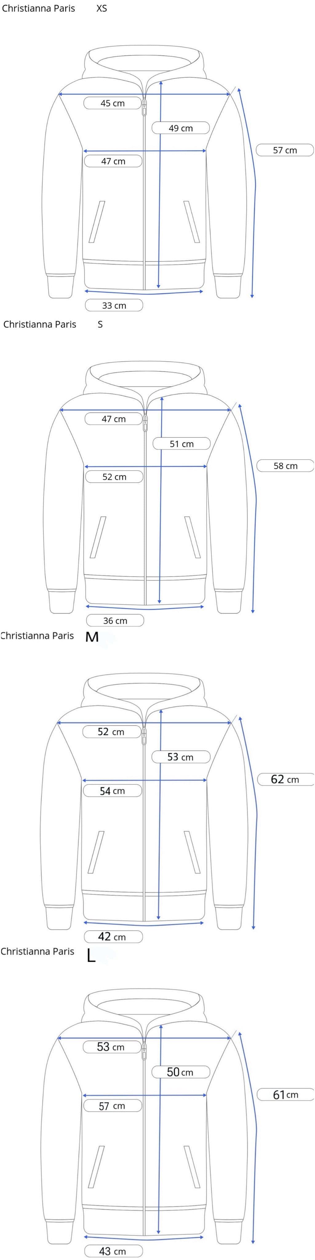 Paris black hooded jacket